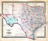 Texas, Ohio State Atlas 1868